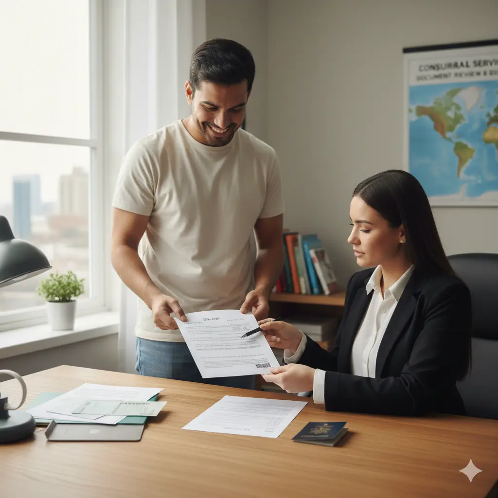 llenar formulario para visa americana l